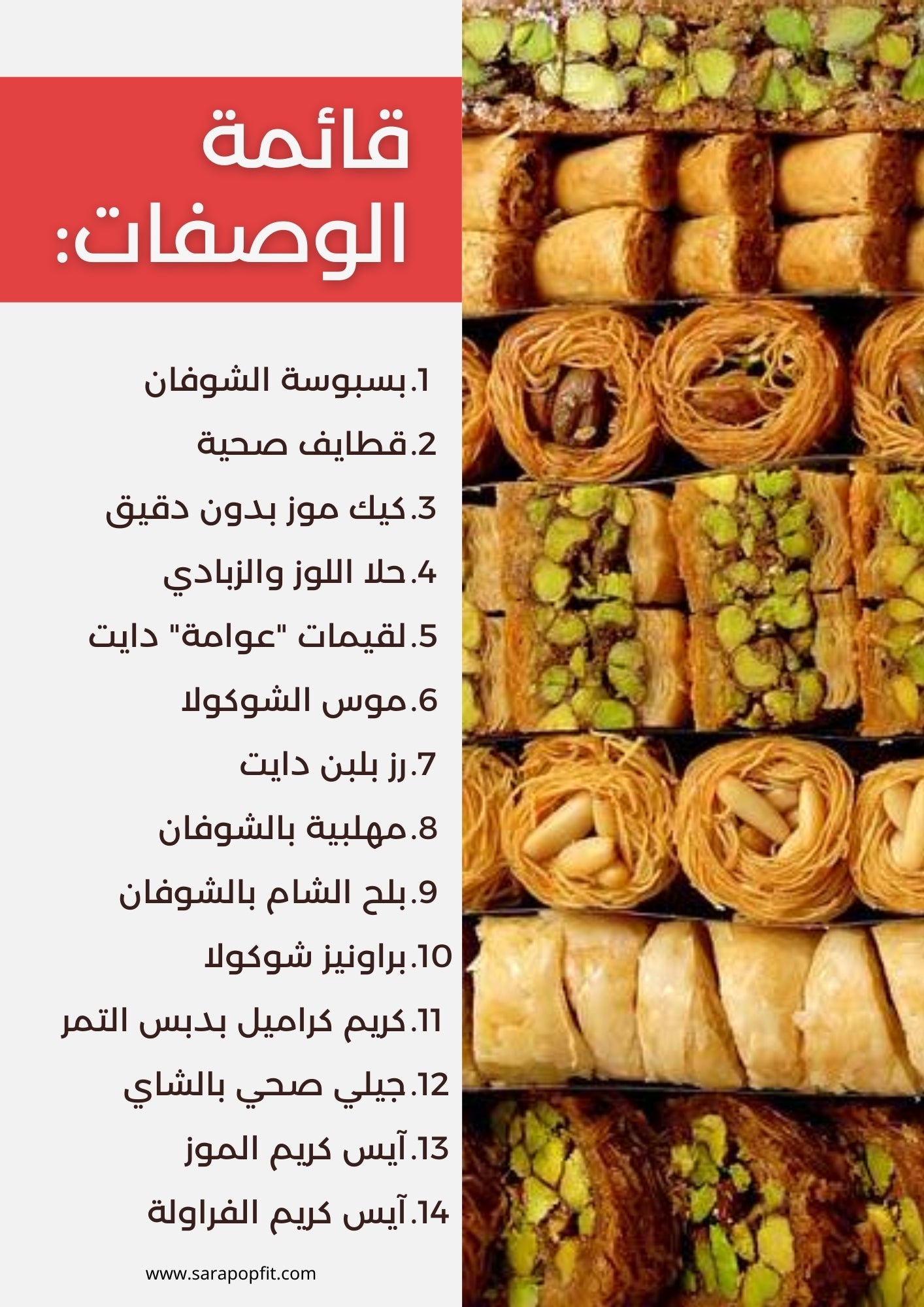 وصفات حلويات صحية لشهر رمضان